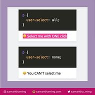 CSS User Select