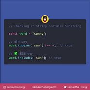 Checking If String Contains Substring SamanthaMing