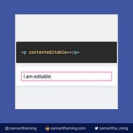 HTML contenteditable