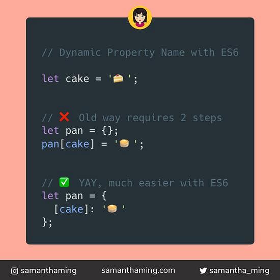 indre udeladt Vild How to Set Dynamic Property Keys with ES6 🎉 | SamanthaMing.com