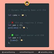 Dynamic Property Name With ES6