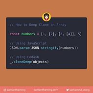 How to Deep Clone an Array in JavaScript