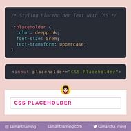 Styling Placeholder Text with CSS