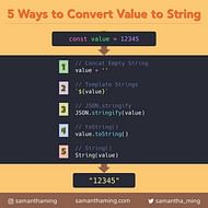 5 Ways to Convert a Value to String in JavaScript