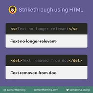 Strike Through Using HTML
