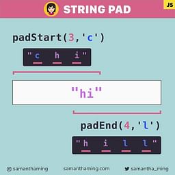 How to Pad a String with padStart and padEnd in JavaScript
